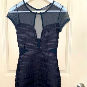 BLOOM. Black. Semi-Mesh. Size S. Party/Cocktail Dress.